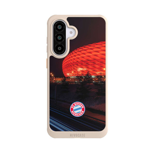 Samsung Galaxy A56 5G NIVOcore Allianz Arena bei Nacht FCB
