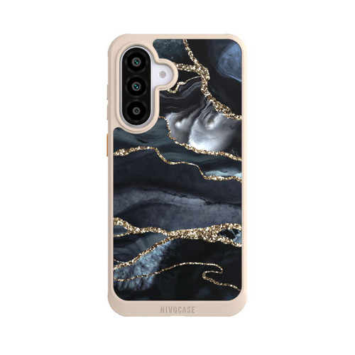 Samsung Galaxy A56 5G NIVOcore Dark Marble Gold Glitter Look