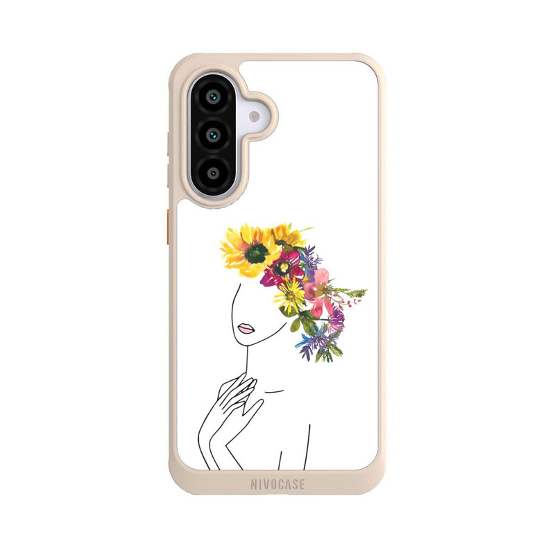 Galaxy A56 5G NIVOcore Line Art Woman flowercrown