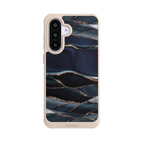 Samsung Galaxy A56 5G NIVOcore Dark Grey Stripes Golden LooK