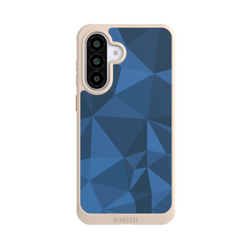 Samsung Galaxy A56 5G NIVOcore Polygon Pattern Blue
