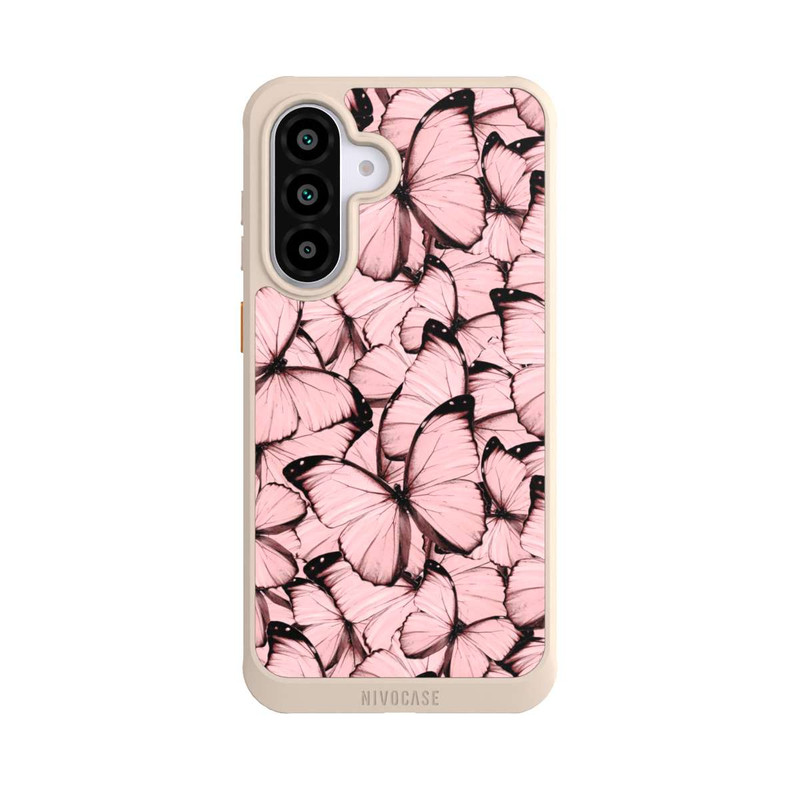 Galaxy A56 5G NIVOcore Rosa Schmetterling-Muster