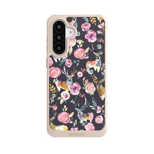 Samsung Galaxy A56 5G NIVOcore Deers and flowers Anthracite