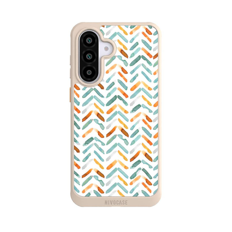 Galaxy A56 5G NIVOcore Elegant Fall Chevron Blue Orange