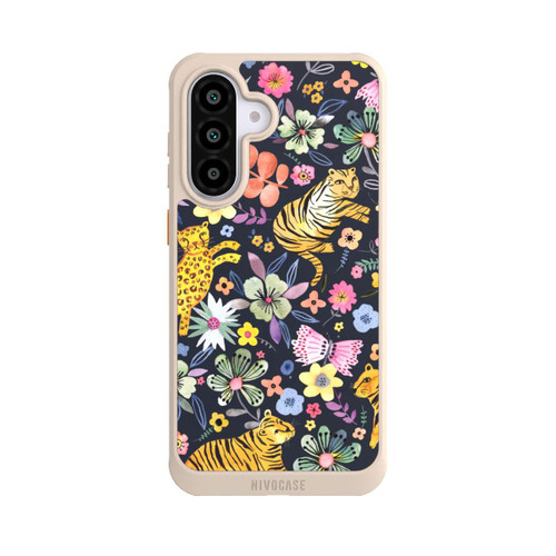 Samsung Galaxy A56 5G NIVOcore Spring Tigers Flowers Black
