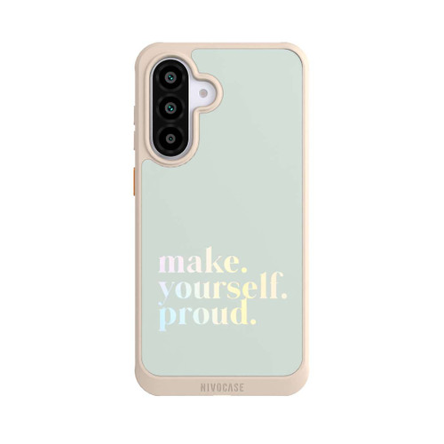 Samsung Galaxy A56 5G NIVOcore Make Yourself Proud Zitat-Minze und Farbverlauf