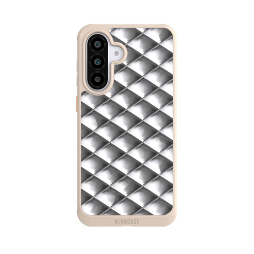Samsung Galaxy A56 5G NIVOcore Glamour Silver Squares