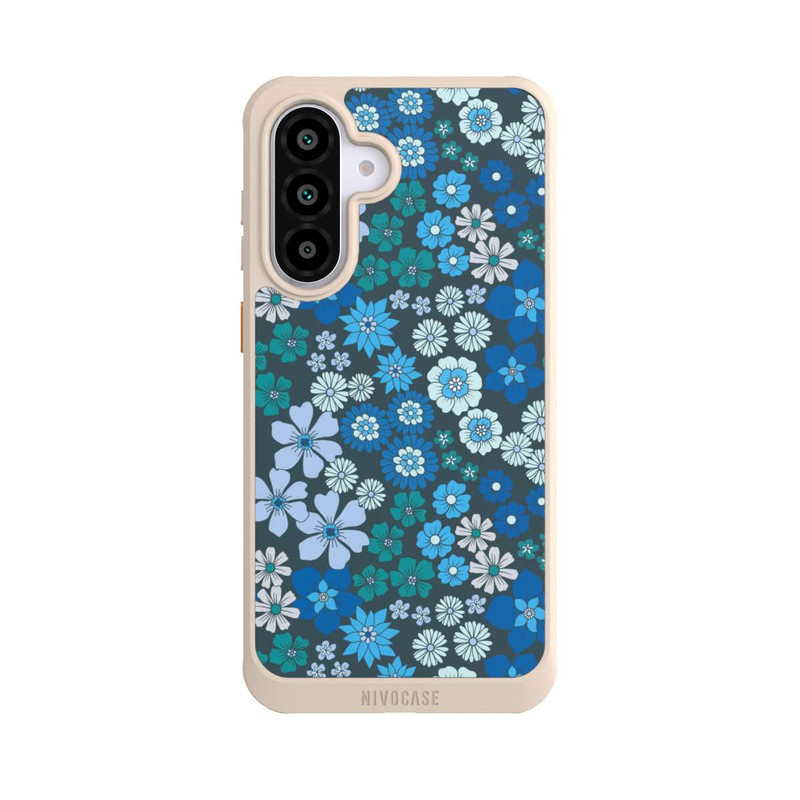 Galaxy A56 5G NIVOcore Blaue Blumen DeinDesign