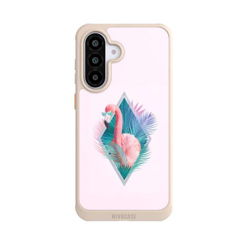 Samsung Galaxy A56 5G NIVOcore Tropical Leaves Flamingo