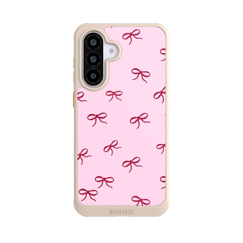 Galaxy A56 5G NIVOcore Schleifen Muster Rot Pink