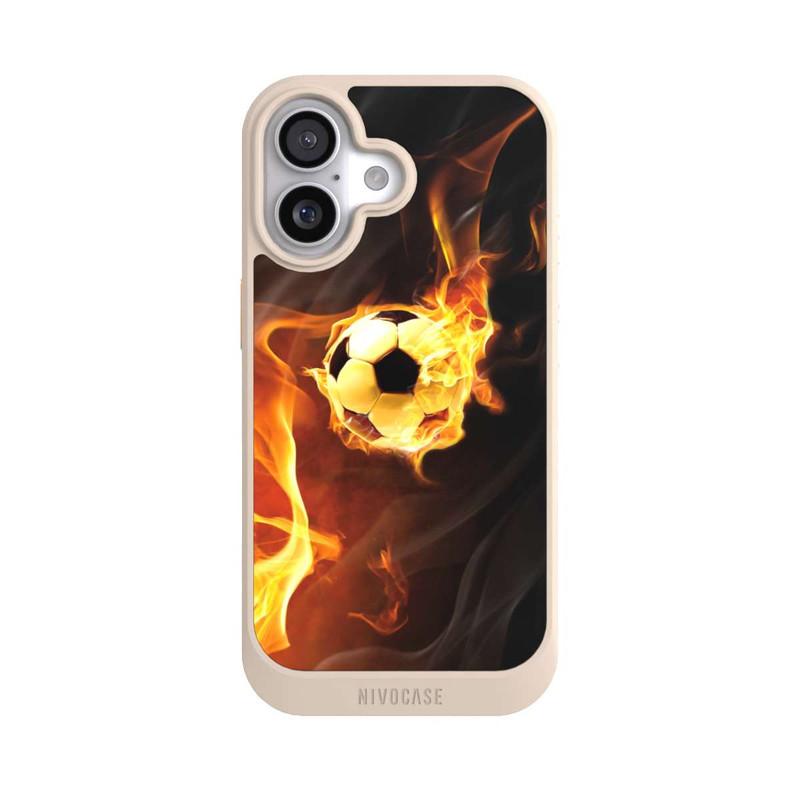 iPhone 17 NIVOcore Fußball in Flammen