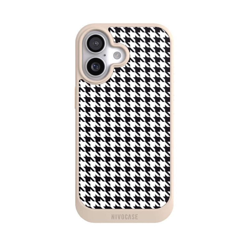iPhone 17 NIVOcore Hahnentritt Schwarz Weiß