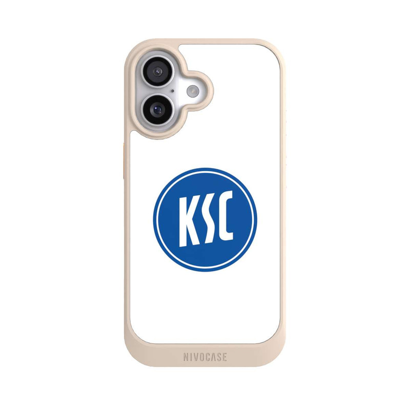 iPhone 17 NIVOcore KSC Logo auf Weiß