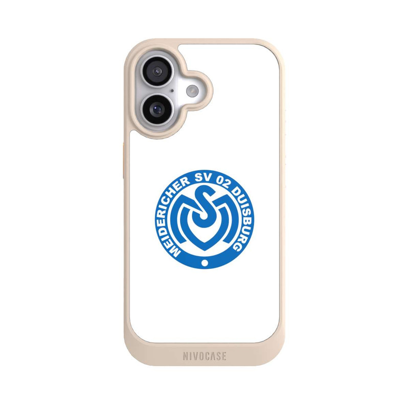 iPhone 17 NIVOcore MSV Logo auf Weiß