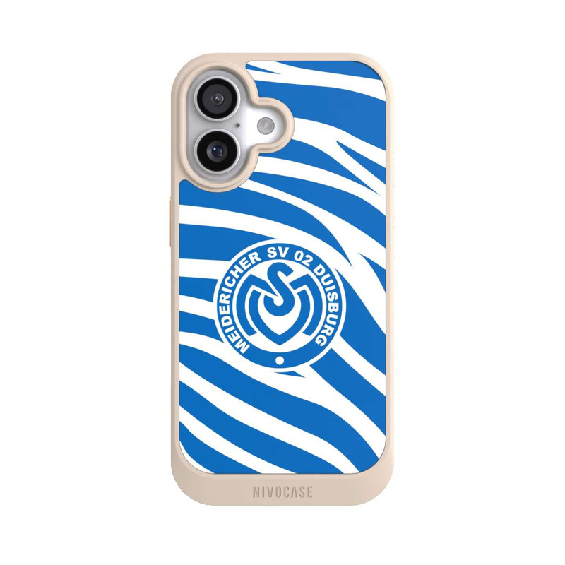 iPhone 17 NIVOcore Blaues Zebra MSV