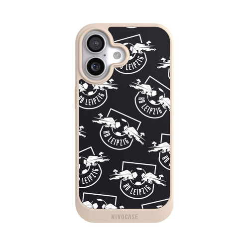  NIVOcore Logos RB Leipzig Weiß auf Schwarz