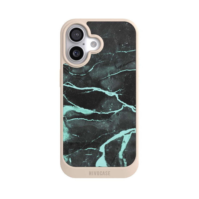 iPhone 17 NIVOcore Grauer und blauer Marmor