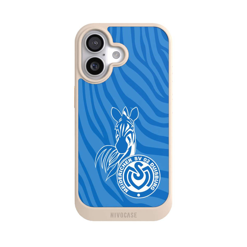 iPhone 17 NIVOcore Zebra Hellblau - MSV