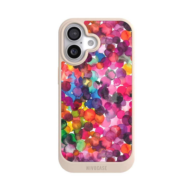 iPhone 17 NIVOcore Überlappende Aquarellpunkte