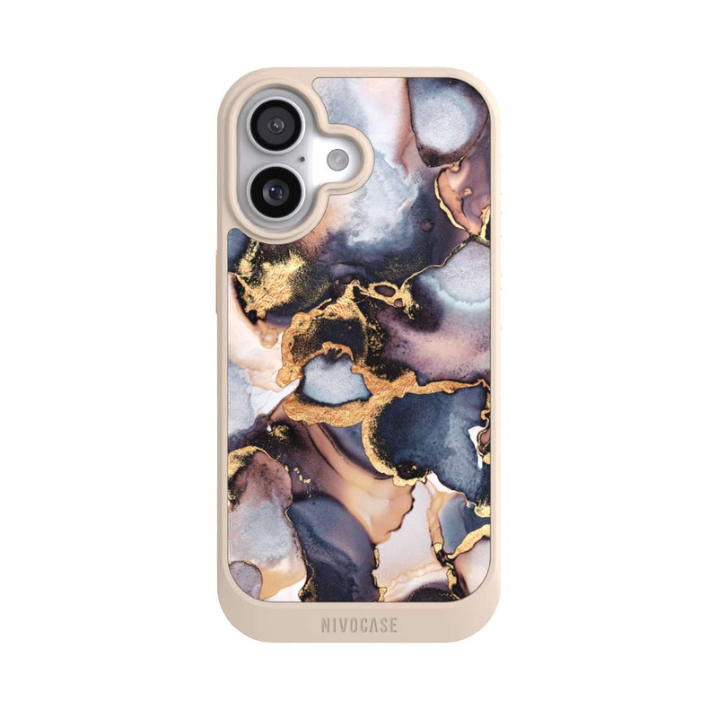 iPhone 17 NIVOcore Verträumte Tinte Grau-Golddruck