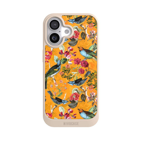  NIVOcore Tapete mit Vögeln und Blumen