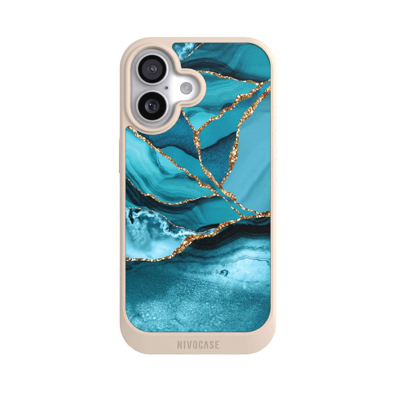 iPhone 17 NIVOcore Eisblaue Marmor Landschaft