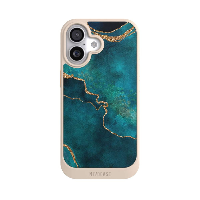 iPhone 17 NIVOcore Edelstein glänzend aquamarin