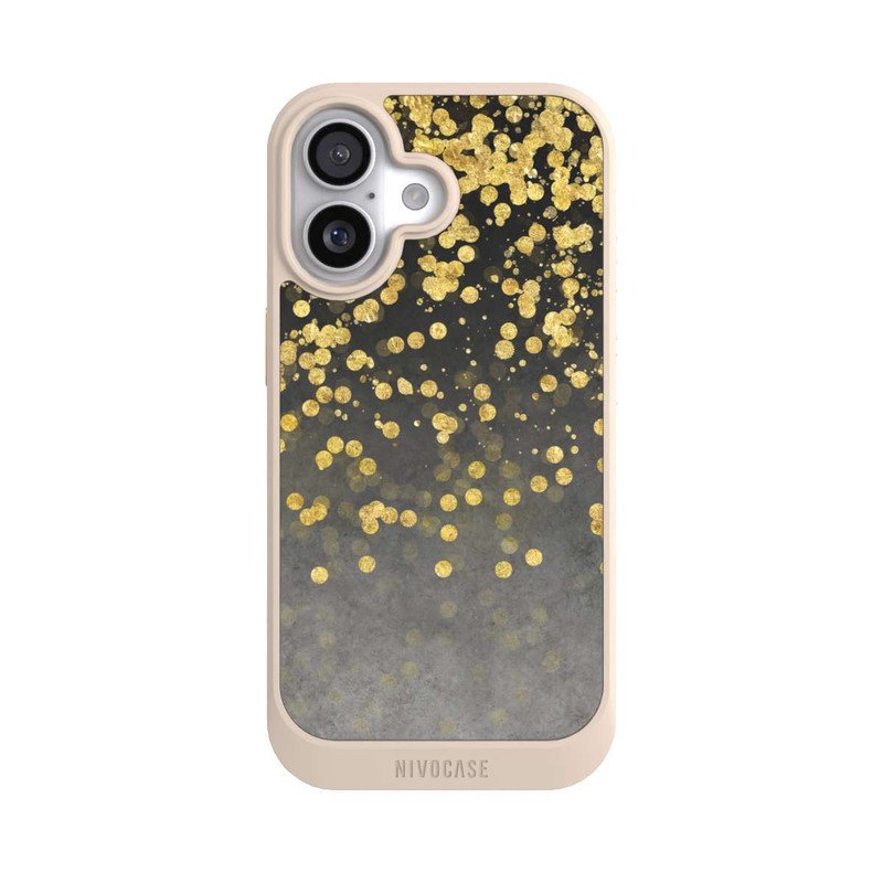 iPhone 17 NIVOcore glänzender Goldregen