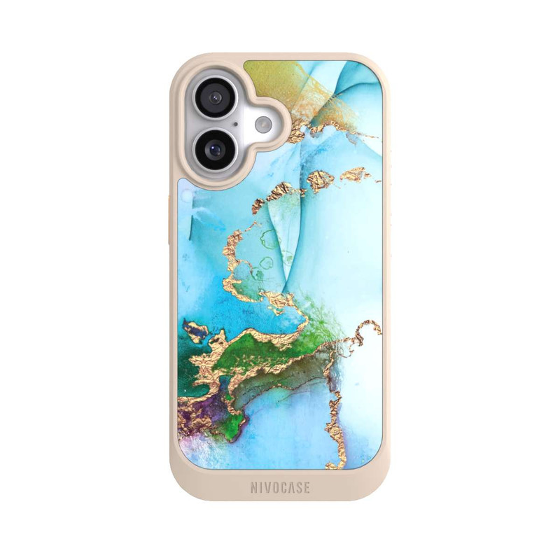 iPhone 17 NIVOcore Bunter Marmor-Glitzer-Look