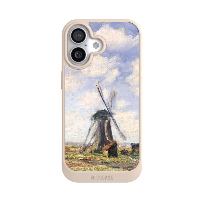iPhone 17 NIVOcore Tulpenfelder mit der Rijnsburger Windmühle von Claude Monet