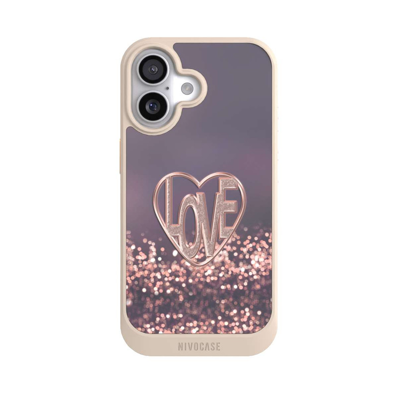 iPhone 17 NIVOcore LOVE Glitzerrosa