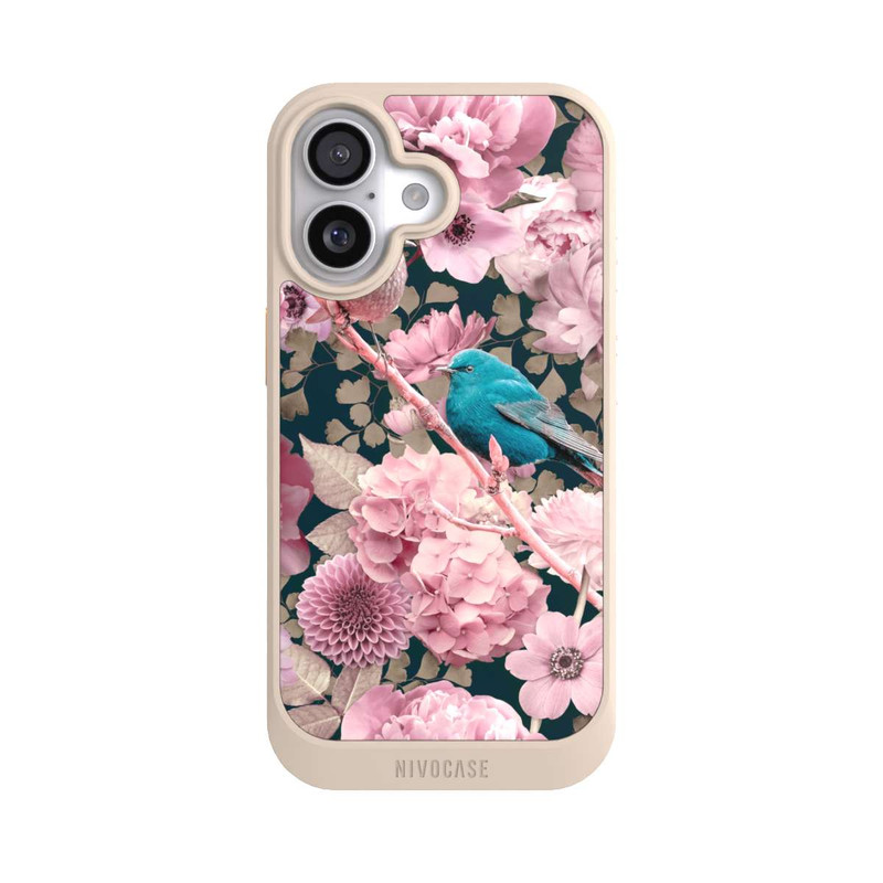 iPhone 17 NIVOcore Spatzen im rosa Blumenmuster