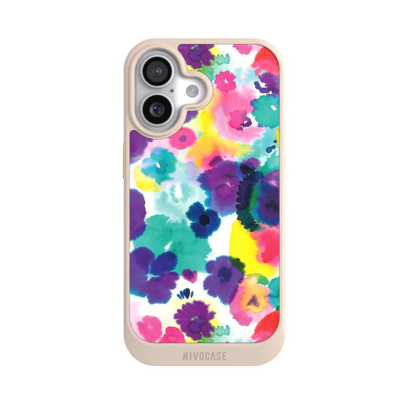 iPhone 17 NIVOcore Aquarellblumen abstrakt