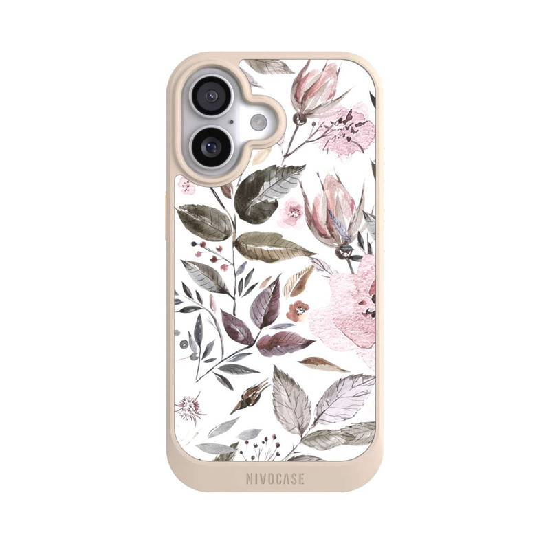 iPhone 17 NIVOcore Aquarell braune Rosenblüten