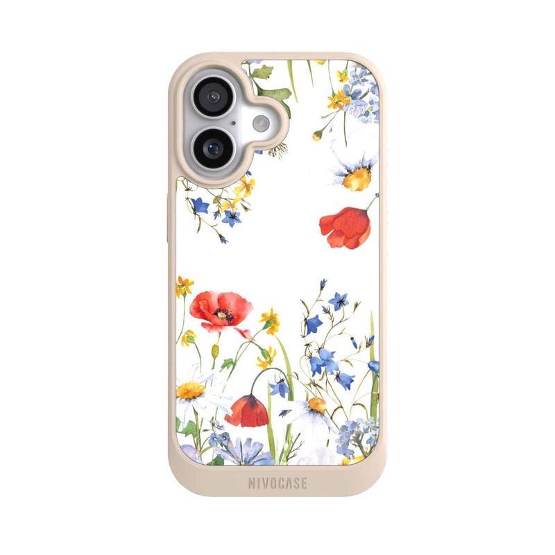 iPhone 17 NIVOcore Blumenwiese Mohn