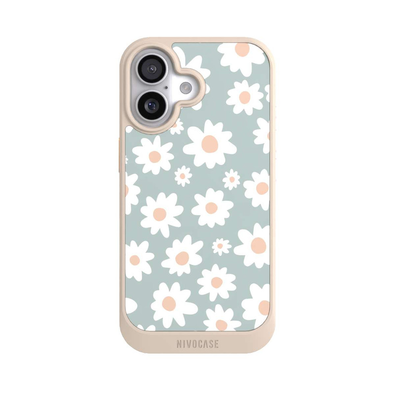 iPhone 17 NIVOcore Gänseblümchen Muster grün