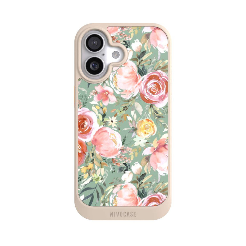 iPhone 17 NIVOcore Pastellfarbener Pfingstrosenstrauß