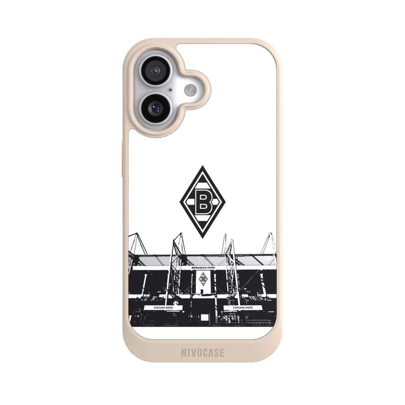 iPhone 17 NIVOcore Borussia-Park Schwarz und Weiß