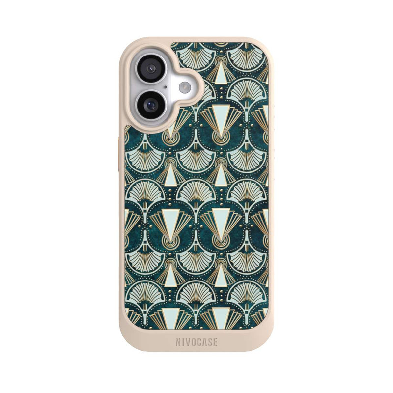 iPhone 17 NIVOcore Art Deco Green Pattern