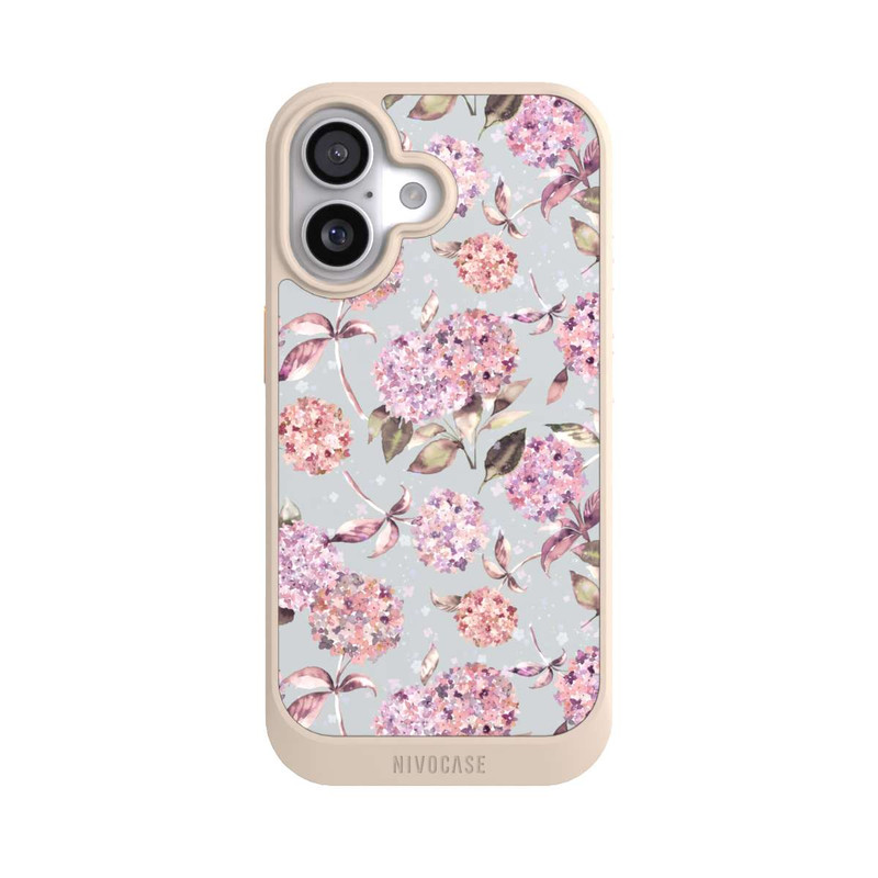 iPhone 17 NIVOcore Pastel Magic Hydrangea Floral Watercolor Pink