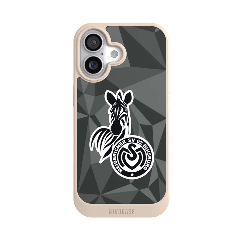 iPhone 17 NIVOcore MSV Duisburg Polygon Muster