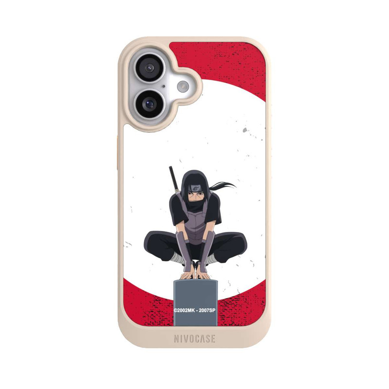 iPhone 17 NIVOcore Itachi Uchiha Symbol Roter Hintergrund