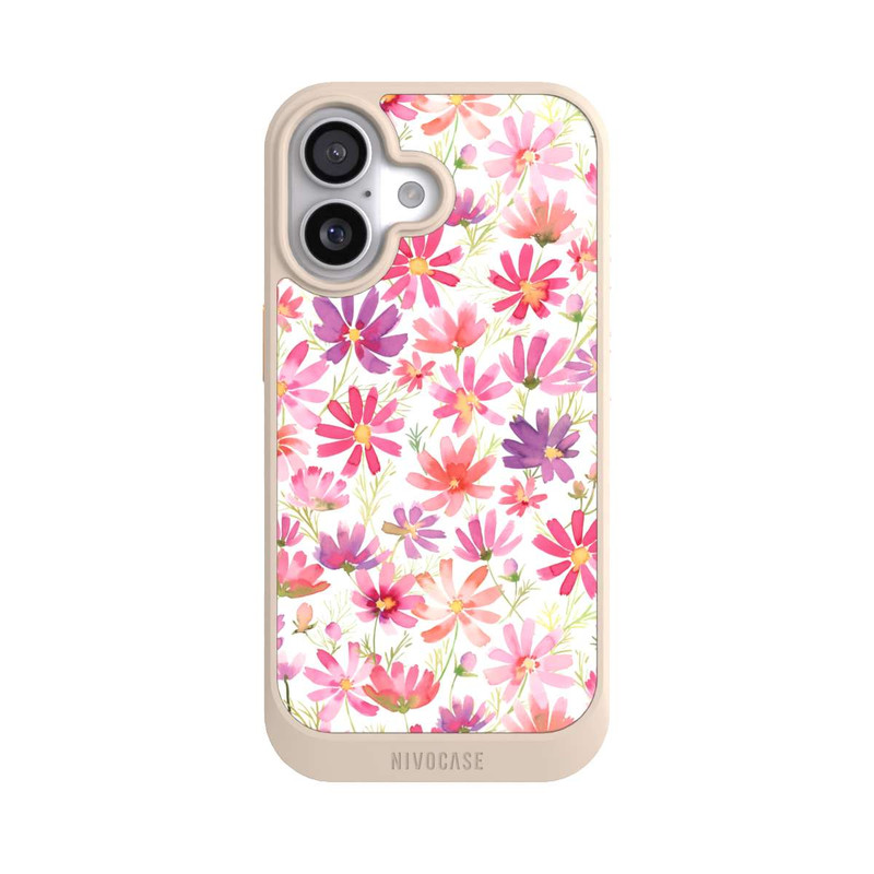 iPhone 17 NIVOcore Boho Cosmos Flowers Purple