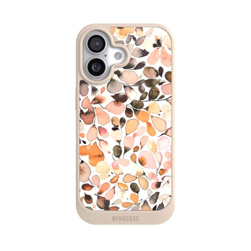  NIVOcore Eukalyptus Aquarellblätter Dunkelbraun Herbst