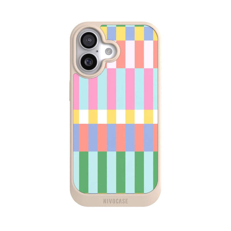 iPhone 17 NIVOcore Checked Theme Pastel