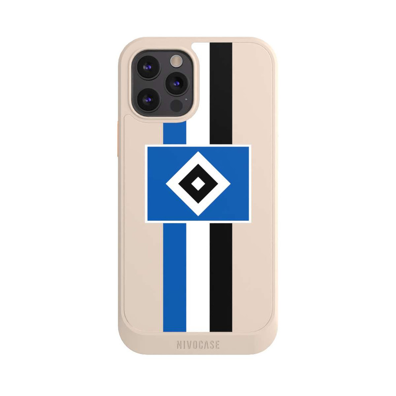 iPhone 12 Pro NIVOcore HSV Streifen - Blau-Weiß-Schwarz - ohne Hintergrund