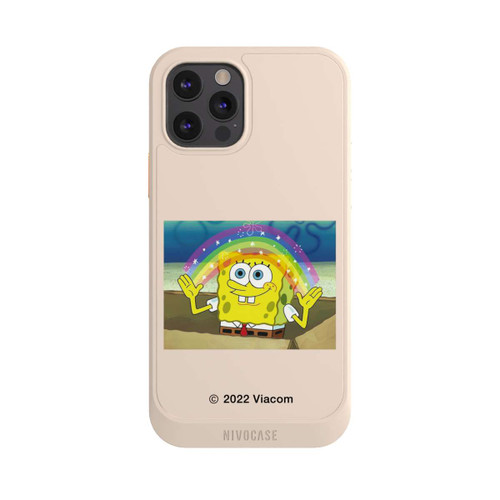 Apple iPhone 12 Pro NIVOcore Spongebob - Regenbogen Meme transparent