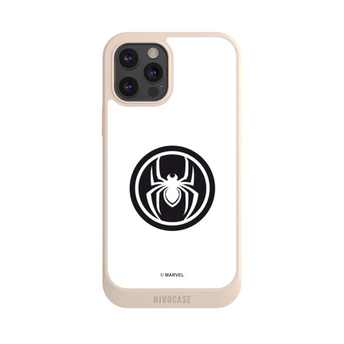 Apple iPhone 12 Pro NIVOcore Spider-Man Logo White