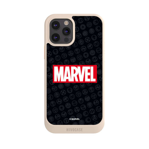 Apple iPhone 12 Pro NIVOcore Marvel Logo Black Red 
