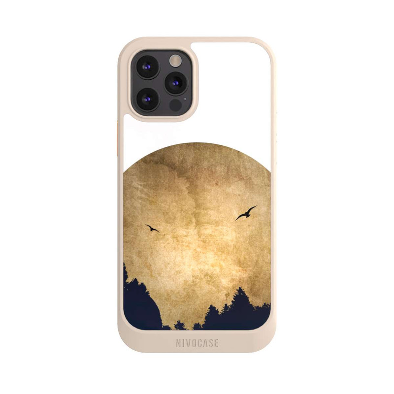 iPhone 12 Pro NIVOcore Zwei Vögel vor Mond
